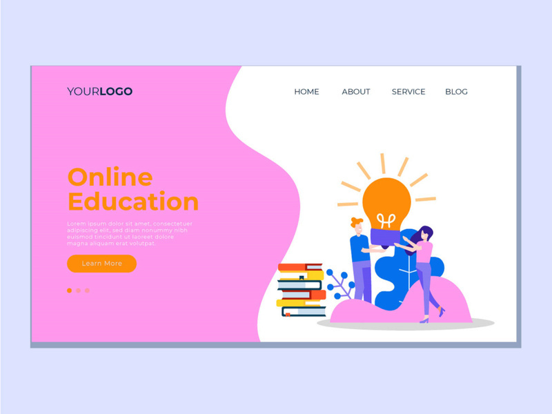 School landing page