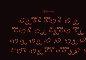 Leuthikline Beautiful Monoline Font