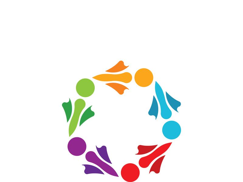 Community logo business template and icon people vector