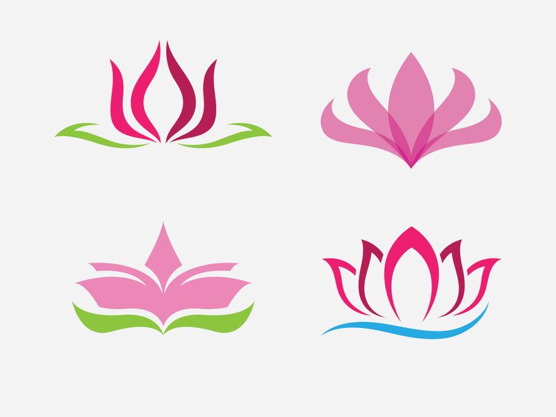 Lotus Logo Icon Vector Illustration