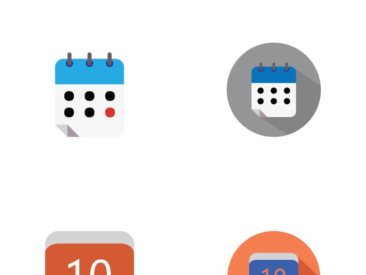 Calendar logo design.