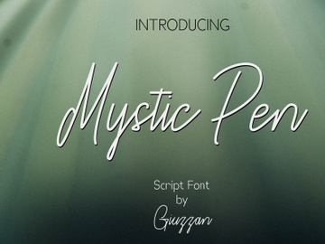 Mystic Pen - Script Font preview picture