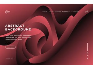 Red Gradient Abstract Background Colorful Waves