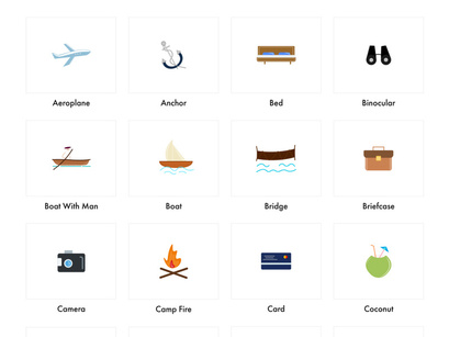 Travel Color Icons