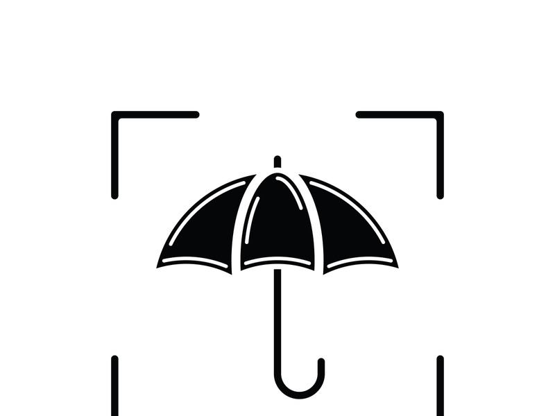 Umbrella icon logo design vector illustration