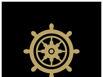 The cruise logo,ship steering logo, boat, yacht, rope, maritime, anchor. Logo for business, sailor, sailing, tourism preview picture