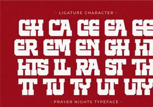 Prayer Nights - Modern Slab Serif Font