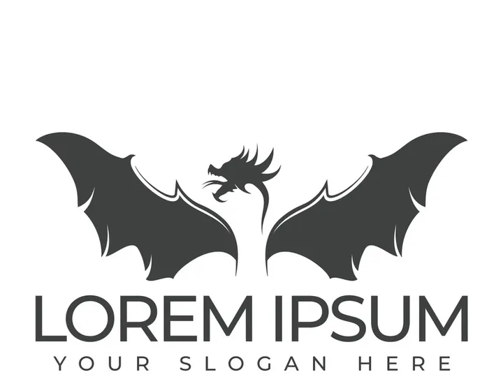 Dragon logo art illustration