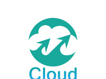 Cloud logo vector icon illustration preview picture