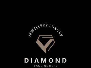 Jewelry Logo Template Design, diamond shop, accessories fashion Design, simple icon preview picture