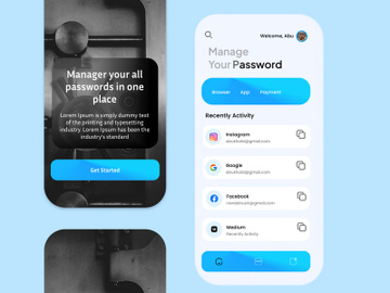 Password Manager App UI preview picture