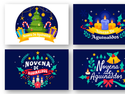 12 Novena De Aguinaldos Illustration