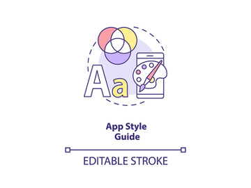 App style guide concept icon preview picture