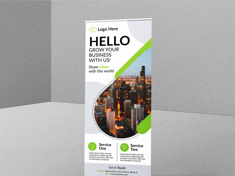 Corporate Agency Roll Up Banner