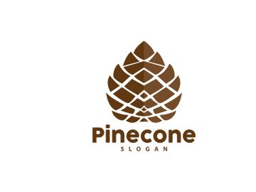 Pine Cone Logo, Elegant Luxury Pine Simple Design preview picture