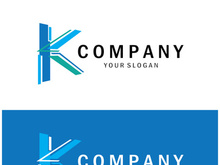 The letter K logo design is simple, elegant, modern, unique and luxurious. Logo for business cards, business, companies, fashion and brands, offices