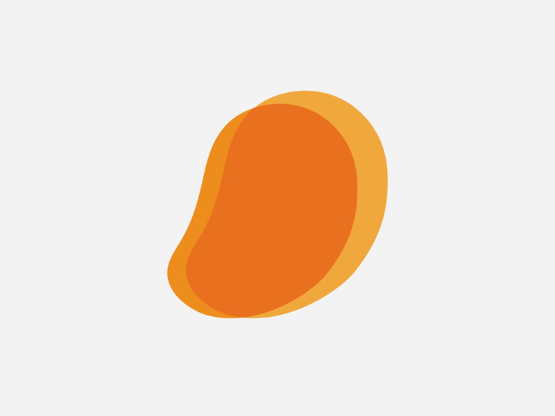 Fresh mango fruit vector illustration logo icon