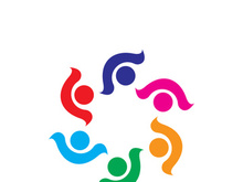 Community logo business template and icon people vector