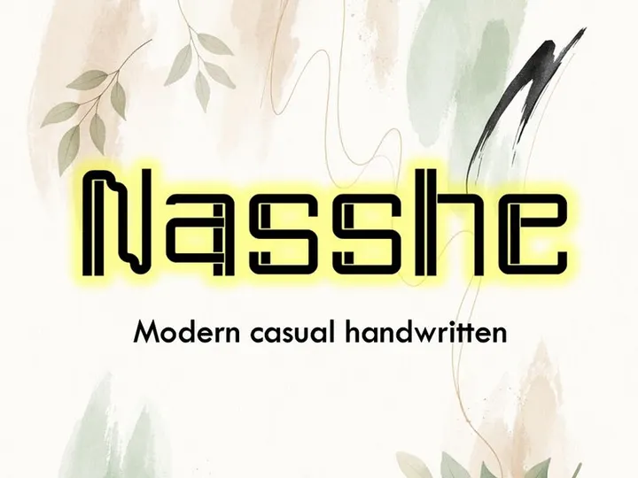 Nasshe – Modern Casual Handwritten - (TTF)