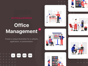 M72_Office Management Illustrations_v2 preview picture