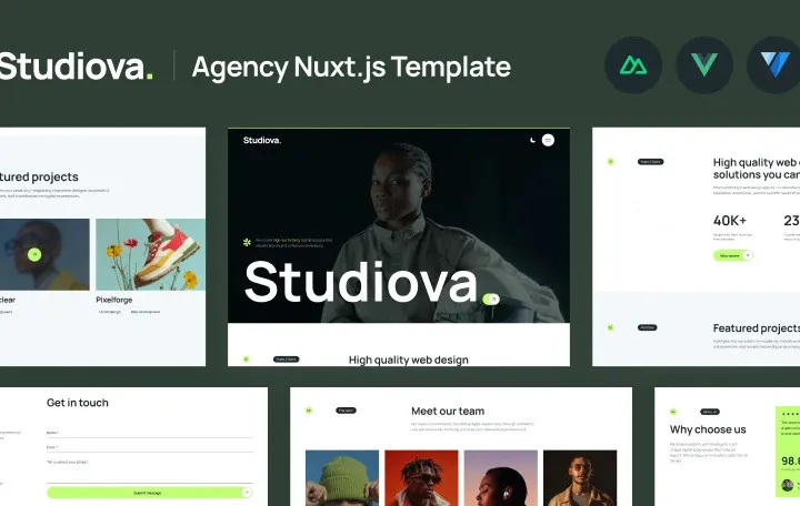 Studiova Nuxtjs Template