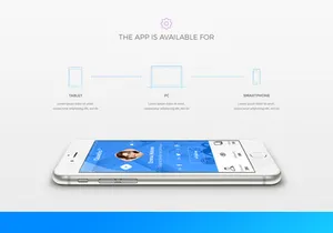 Quadro App - Mobile App PSD Template