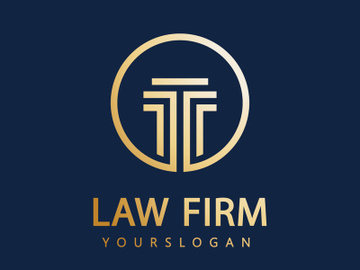 Law firm logo design template preview picture