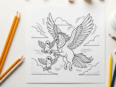 Majestic eagle with doves peace harmony vector illustration