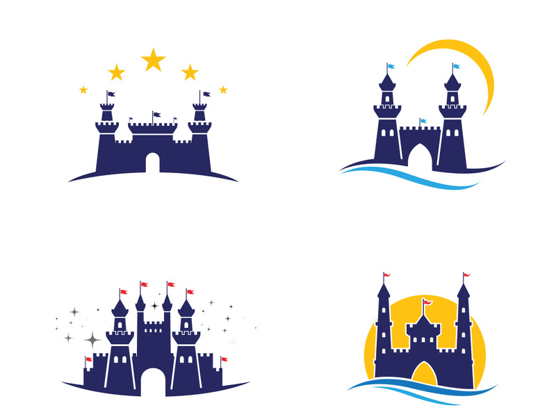 Castle vector illustration icon