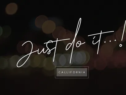 Callifornia | Handwritten Signature Font
