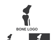 Bone logo design.logo for nursing, medical, orthopedic.