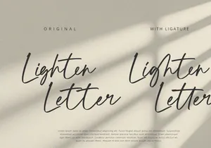 Lighten - Handwritten Script Font
