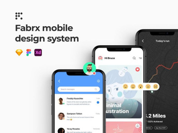 Fabrx Mobile App Design System preview picture