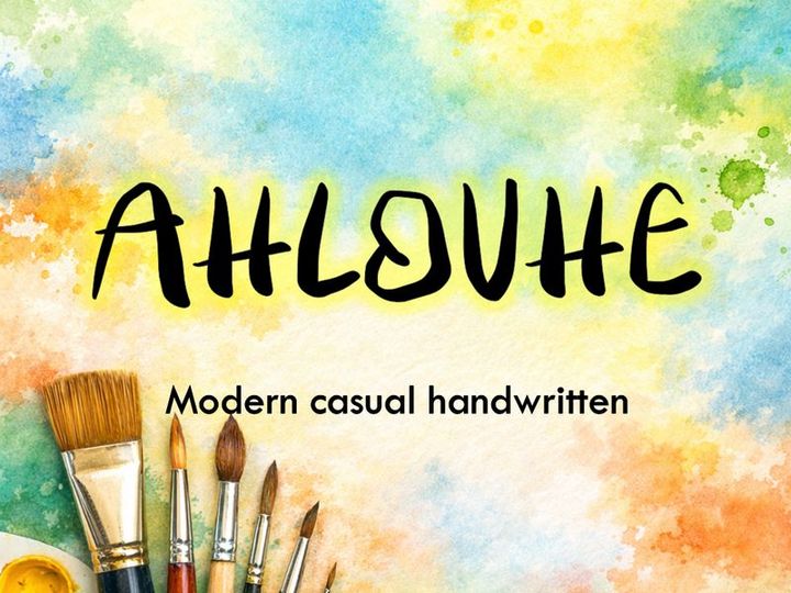 AHLOVHE – Modern Casual Handwritten Font (OTF)