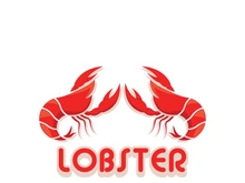 Lobster logo design template vector