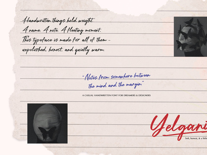 Yelgani | Casual Handwritten Font