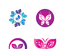 Beauty butterfly vector icon design