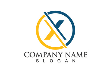 X Logo Template vector icon preview picture