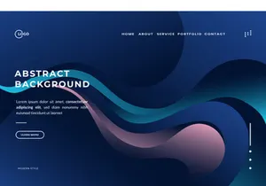 3d Abstract Background Gradient Blue