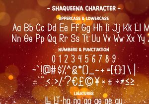 Shaqueena - Cute Display Font
