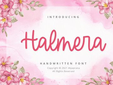 Halmera - Handwritten Font preview picture