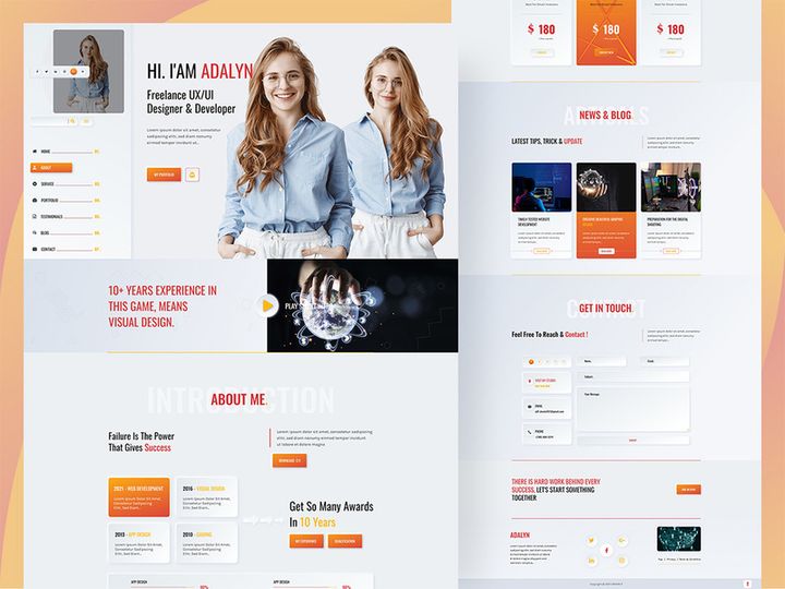 Personal Portfolio Website Landing Page