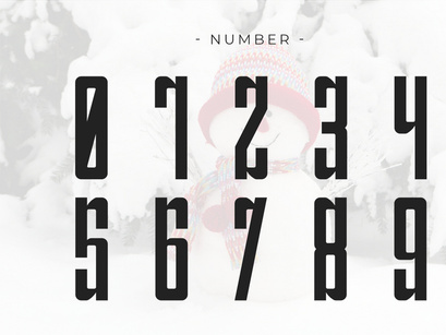 Snowman - Condensed Sans Serif