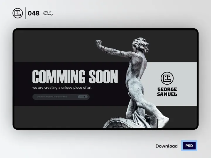 Coming Soon | Daily UI challenge - 048/100