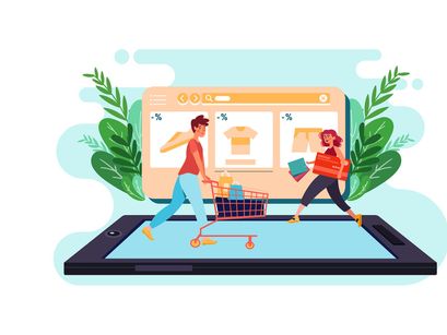 M119_Online Shopping Illustrations