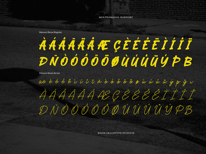 Memori Senja | Hand Drawn Script