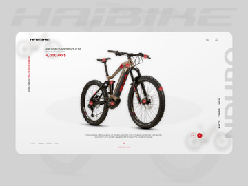 E-Bike Website Concept preview picture