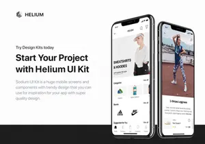 Helium - Fashion Shop UI Kit for Sketch