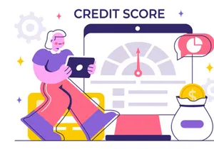 10 Credit Score Rating Illustration