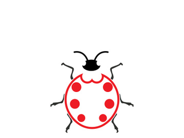 ladybird animal  vector logo symbol icon preview picture
